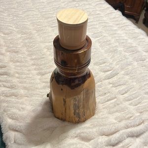 Hand turned Candle Holder